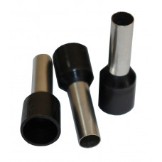 Наконечник гільза Е6012 brass 6мм2 чорний