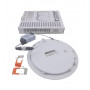 Светильник врезной LED Round Downlight 12W-220V-850L-4000K Alum