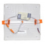 Світильник врізний LED Square Downlight 24W-220V-2400L-4000K Deco (доунлайт квадрат) TNSy