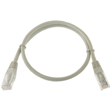 Патч-корд литий UTP RJ45 кат. 5Е 0.5 м (серый)