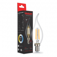 Светодиодная филаментная лампа Vestum С35Т Е14 5Вт 220V 4100К 1-VS-2409