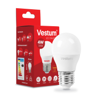 Лампа LED Vestum G45 4W 3000K 220V E27