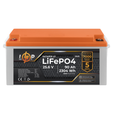 Аккумулятор LP LiFePO4 для ИБП 24V (25,6V) - 90 Ah (2304Wh) (BMS 150A/75А) пластик