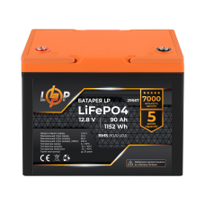 Аккумулятор LP LiFePO4 12V (12,8V) - 90 Ah (1152Wh) (BMS 80A/40A) пластик