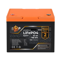 Аккумулятор LP LiFePO4 12,8V - 60 Ah (768Wh) (BMS 50A/25А) пластик для ИБП