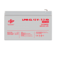 Аккумулятор гелевый LPM-GL 12V - 7.2 Ah