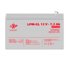 Аккумулятор гелевый LPM-GL 12V - 7.2 Ah