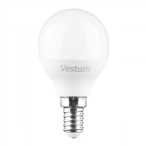 Лампа LED Vestum G45 6W 3000K 220V E14