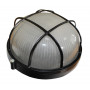 Світильник НПП1302-60W-E27-IP65 коло чорний з решіткою TNSy
