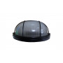 Світильник НПП1102-100W-E27-IP65 коло чорний з решіткою TNSy