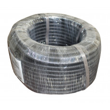 Труба гофрована поліпропіленова, з протяжкою, НГ стійка до УФ 16, чорна,важка (50м)