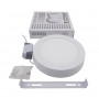 Светильник накладной LED Round Downlight 12W-220V-850L-4000K Alum