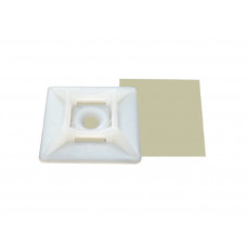 Майданчик під гвинт білий для хомутів МХСГ-1Б 19х19 TNSy
