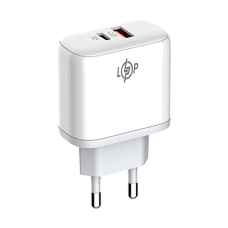 Зарядка для телефону LogicPower 45W (Type-C+USB) QC + кабель (Type-C to Type-C)