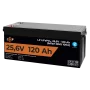 Акумулятор LP LiFePO4 25,6V - 120 Ah (3072Wh) (Smart BMS 100А) з BT пластик для ДБЖ