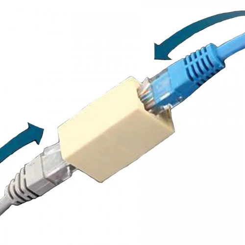 Прохідний адаптер кат.5e UTP, тип RJ45 + RJ45 TNSy